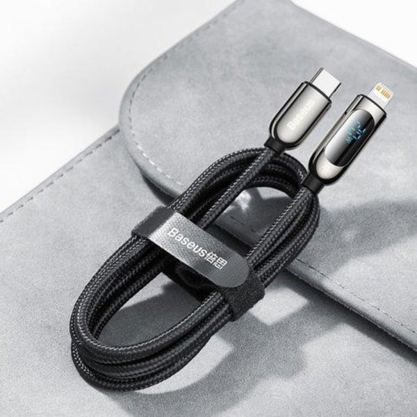 Baseus Fast USB-C Lightning Kabel 2m - Sort Black