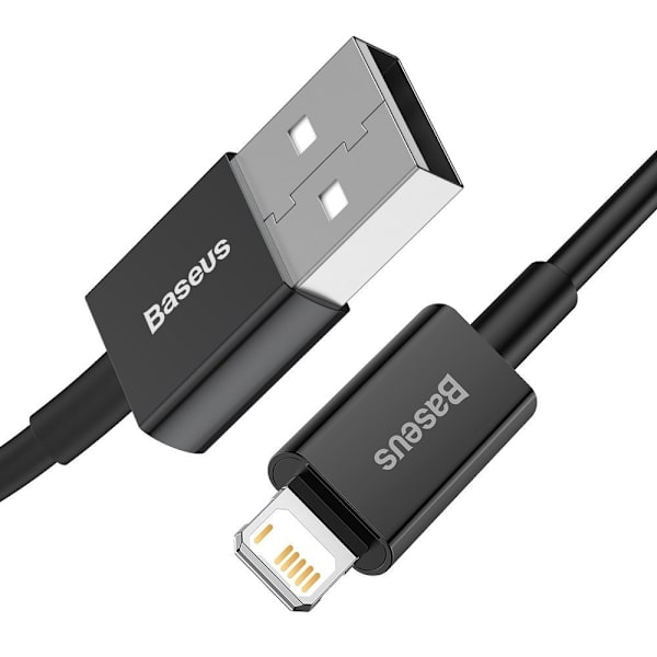 Baseus Superior snabbaddning USB-A till Lightning kabel 2m Black
