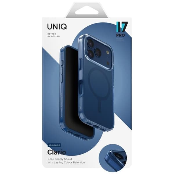 UNIQ Mobilskal till iPhone 17 Pro MagSafe Clario - Blå Blå