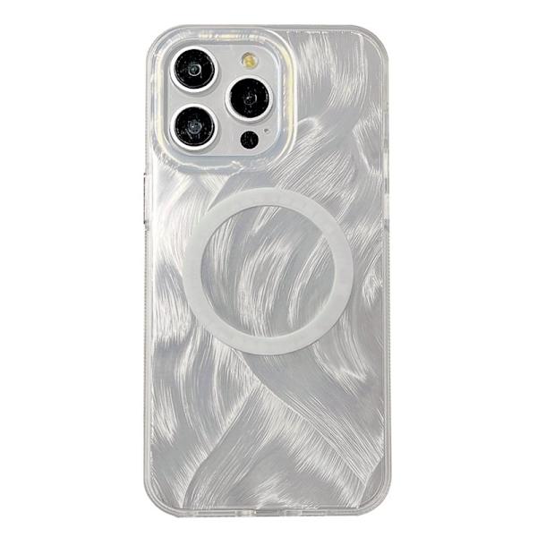 XUNDD Mobilskal till iPhone 14 Pro MagSafe TPU+Acrylic Mönster Vit