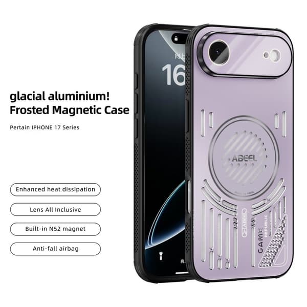 ABEEL Mobilskal till iPhone Air Aluminium + PC + TPU - Lila