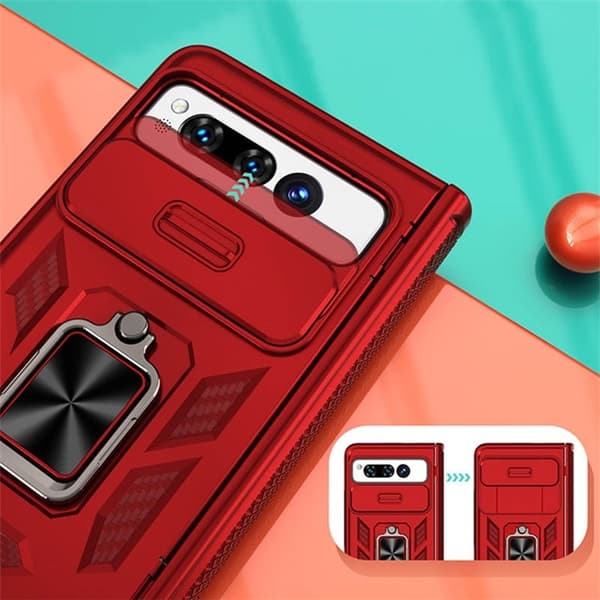 Mobilskal till Google Pixel Fold Kickstand Magnetic - Svart Svart