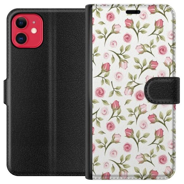 Plånboksfodral till Apple iPhone 11 med Blommigt