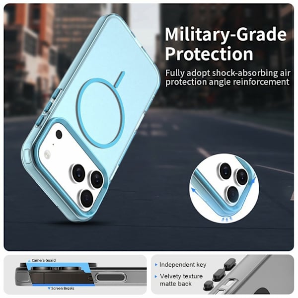 Mobilskal till iPhone 17 Pro Max MagSafe Candy Color - Blå Blå