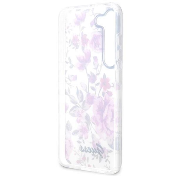 Guess Galaxy S23 Mobilskal Flower Collection - Hvid