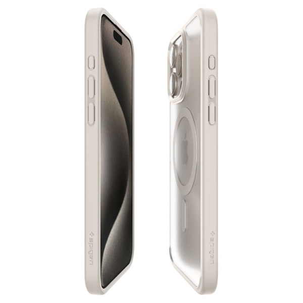 Spigen iPhone 15 Pro Mobilskal Magsafe Ultra Hybrid - Titanium