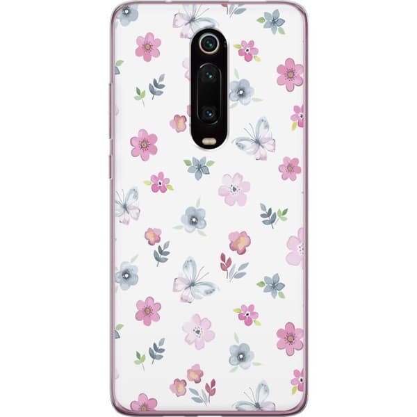 Mobilcover til Xiaomi Mi 9T Pro med Blomster og sommerfugle