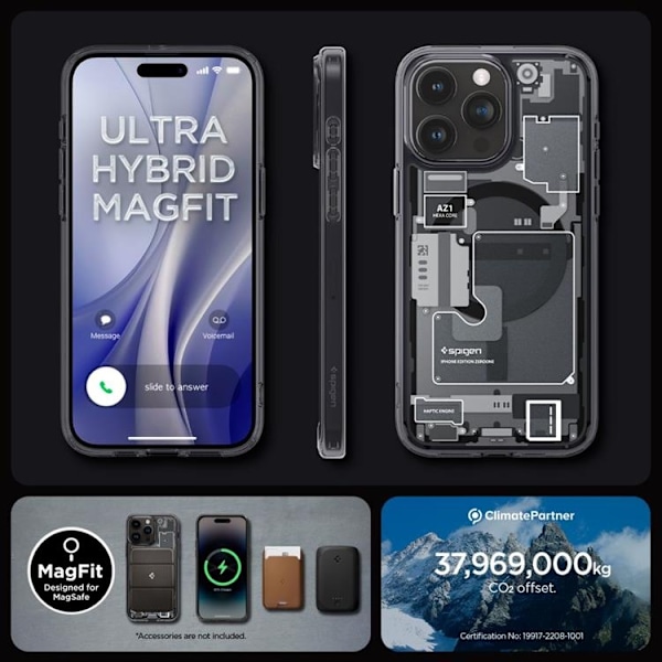 Spigen iPhone 15 Pro Max Mobilskal Magsafe Hybrid - Zero One
