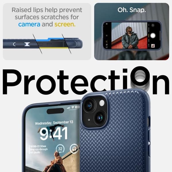 Spigen Mobilskal till iPhone 15 Magsafe Armor - Matte Svart Svart