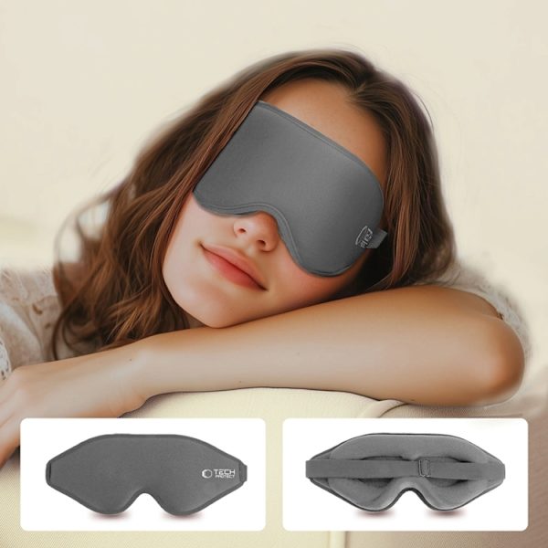 Tech-Protect Eyeshade Sovmask - Grå Grå