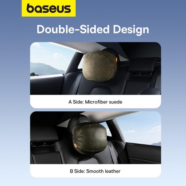 Baseus Car nakkestøttepude med 2 materialer ComfortRide Series - Mör