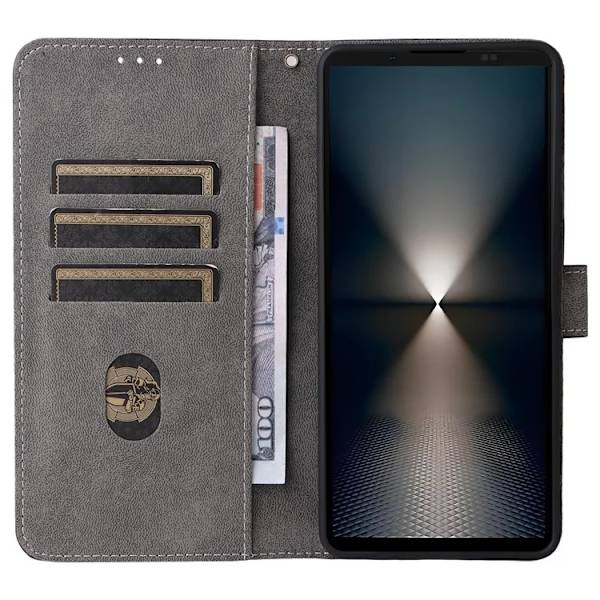 Sony Xperia 1 VII Plånboksfodral RFID Kickstand med rem - Blå Blå