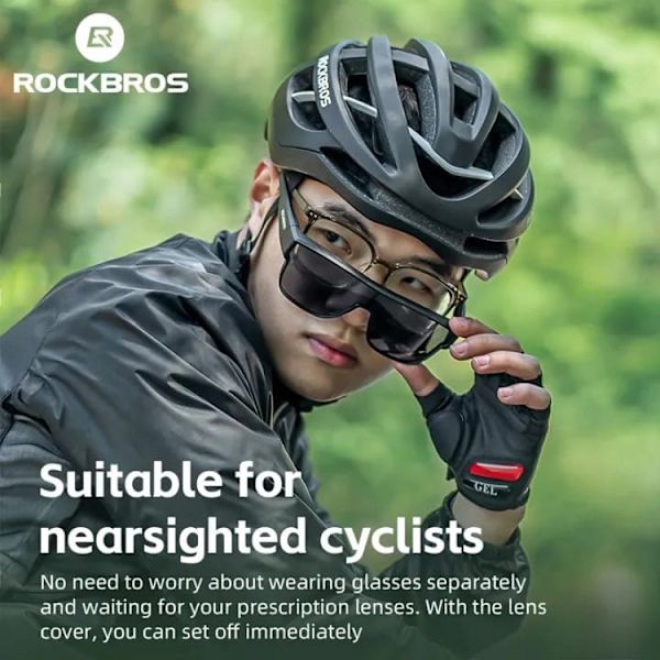 Rockbros polariserande Cykelglasögon - Grå Grå