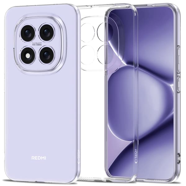 Tech-Protect Mobilcover Til Xiaomi Redmi Note 15 Pro 5G Flexair - Klar Transparent