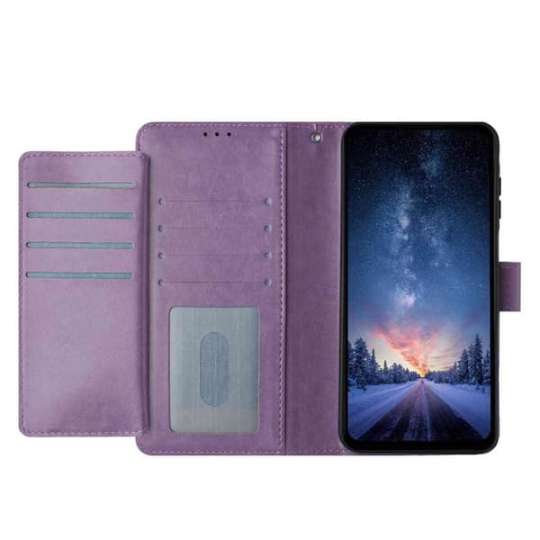 Samsung Galaxy S26 Pro Plånboksfodral Konstläder Folio Flip - Lila