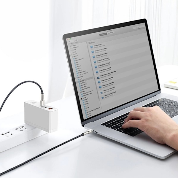 Baseus USB-C till USB-C kabel Cafule Series Metal 100W 5A 1m Svart