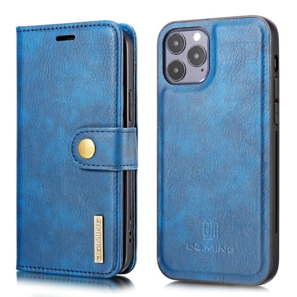 DG.MING aitoa nahkaa oleva lompakkokotelo iPhone 13 Pro Max - sininen Blue