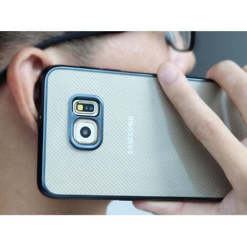 Rock Flame Series Flexi Skal till Samsung Galaxy S6 Edge Plus - Guld Gul