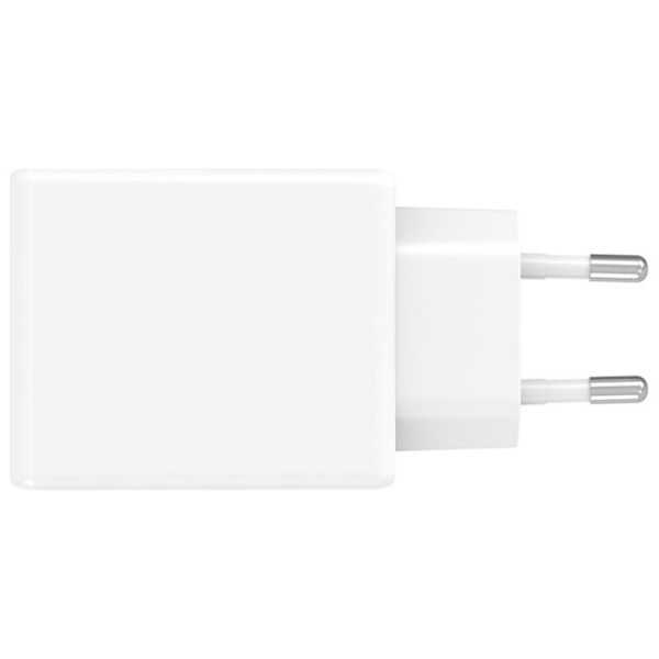 4smarts Hurtigoplader 65W 2xUSB-C PDPlug Slim Dual - Hvid Vit