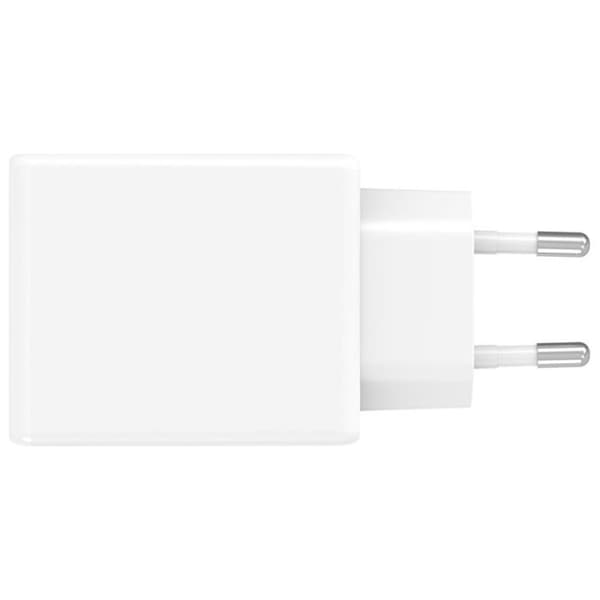 4smarts Snabbladdare 65W 2xUSB-C PDPlug Slim Dual - Vit Vit