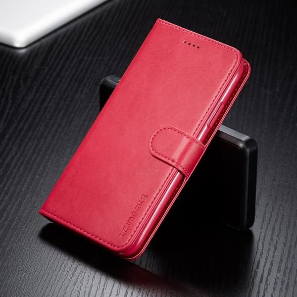 LC.imeeke iPhone 11 Plånboksfodral i Konstläder - Justerbar Ställning - Rosa