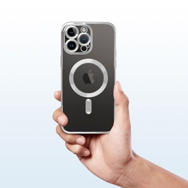 iPhone 15 Plus Mobilskal Magsafe Electro - Silver