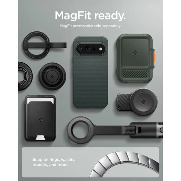 Spigen Mobilskal För Google Pixel 11 Pro XL Magsafe Liquid Air - Abyss Grön