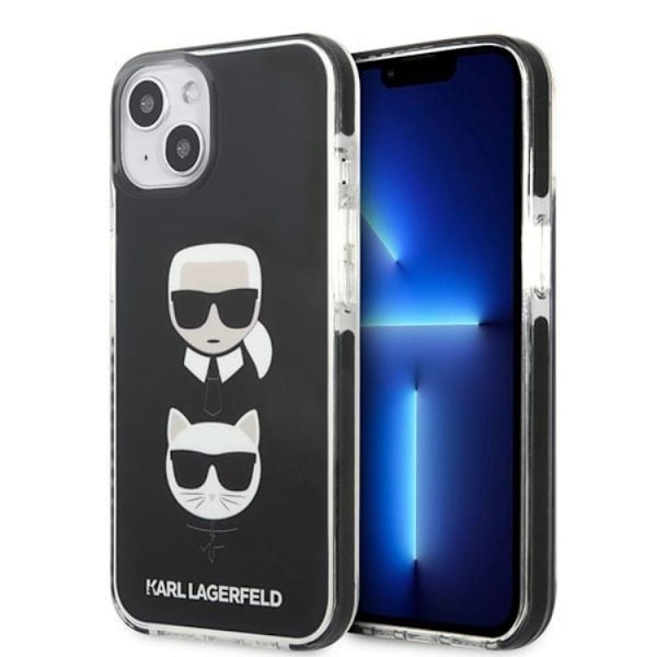 Karl Lagerfeld iPhone 13 mini Skal Karl & Choupette Head - Svart Svart