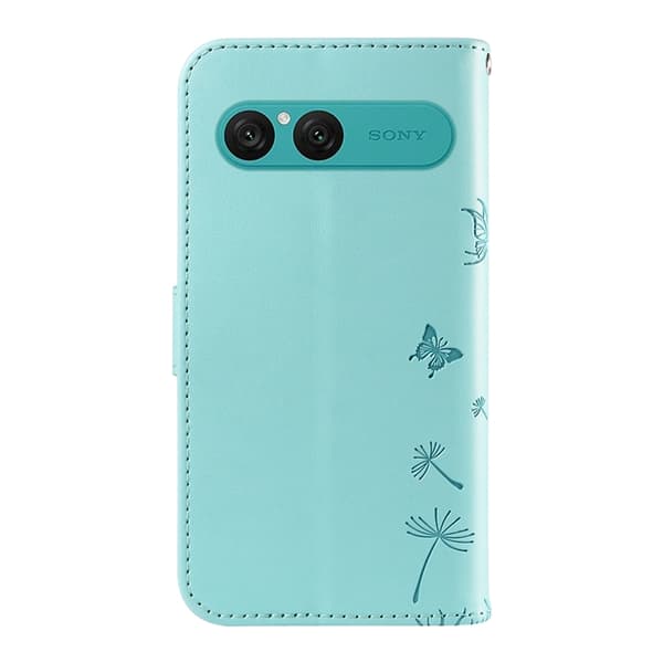 Sony Xperia 10 VII Plånboksfodral Strap Dandelion Konstläder - Grön Grön