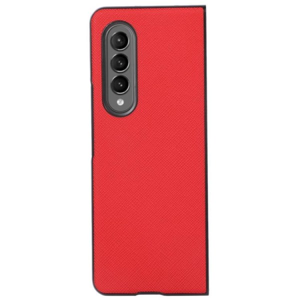 Galaxy Z Flip 4 Cover Cross Texture - Rød