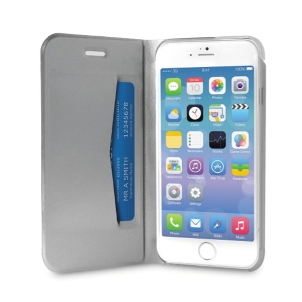 Puro Apple iPhone 6(S) Plus Eco-Leather Cover - Silver Silver