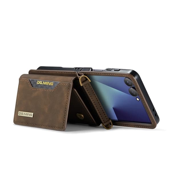 DG.MING Mobilskal till Galaxy Z Flip 7 Detachable M2 - Brun Brun