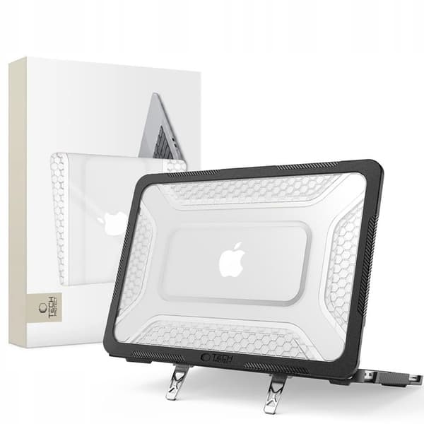 Tech-Protect Skal för Macbook Neo 13" (2026) Velar - Clear/Svart