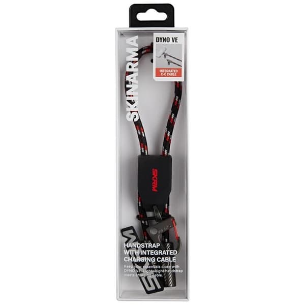 Skinarma 2in1 USB-C til USB-C kabel håndledssnor Dyno Ve - Sort Svart