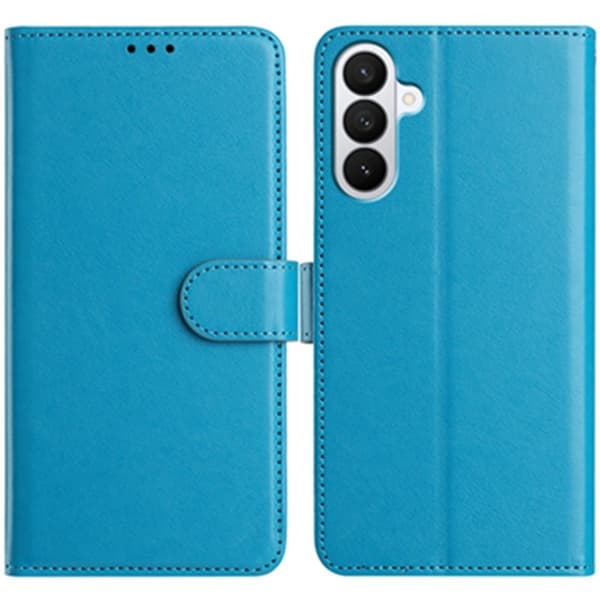 Samsung Galaxy S26 Pro Plånboksfodral Konstläder Folio Flip - Ljusblå