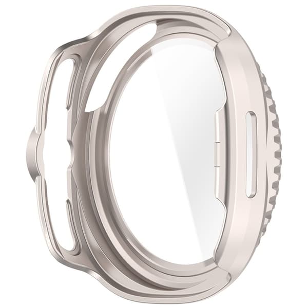 Galaxy Watch 8 Classic (46mm) Skal PC + Härdat Glas Integrerat Beige