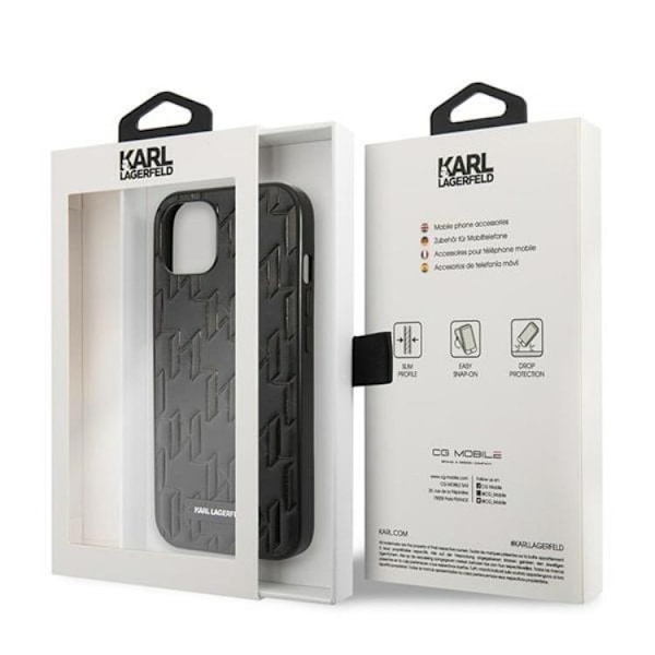 Karl Lagerfeld iPhone 13 mini Skal Monogram Plaque - Svart Svart