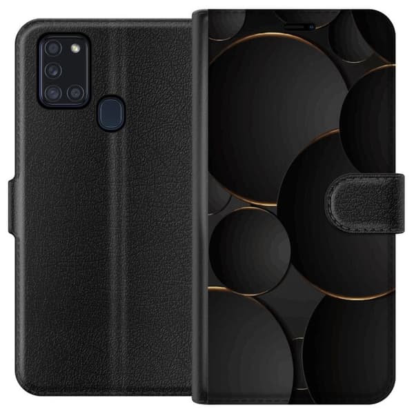 Plånboksfodral till Samsung Galaxy A21s med Lyxig Cirklar