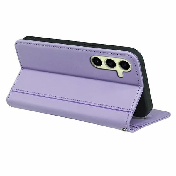 Plånboksfodral för Samsung Galaxy S26 Plus Magnetiskt Konstläder - Lila