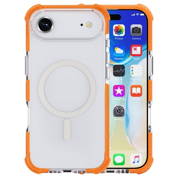 Mobilskal till iPhone Air MagSafe Förstärkta Hörn Acrylic Orange