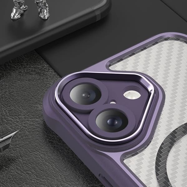 Mobilskal till iPhone 16 Plus MagSafe Silikon Leading - Lila Lila
