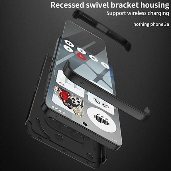 Mobilskal till Nothing Phone (3a) MagSafe Kickstand Shockproof - Grå