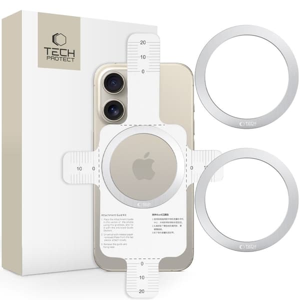 Tech-Protect 2in1 MagSafe Magnetisk Ring - Silver Silver