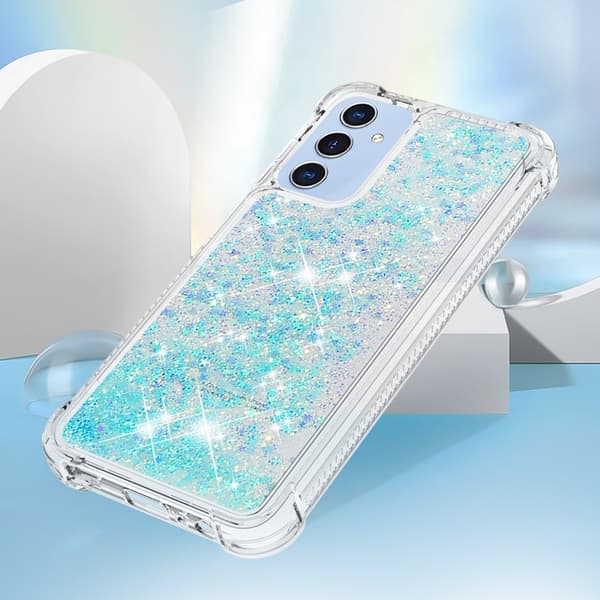 Mobilskal till Galaxy A17/A26 Glitter Quicksand TPU - Blå Blå