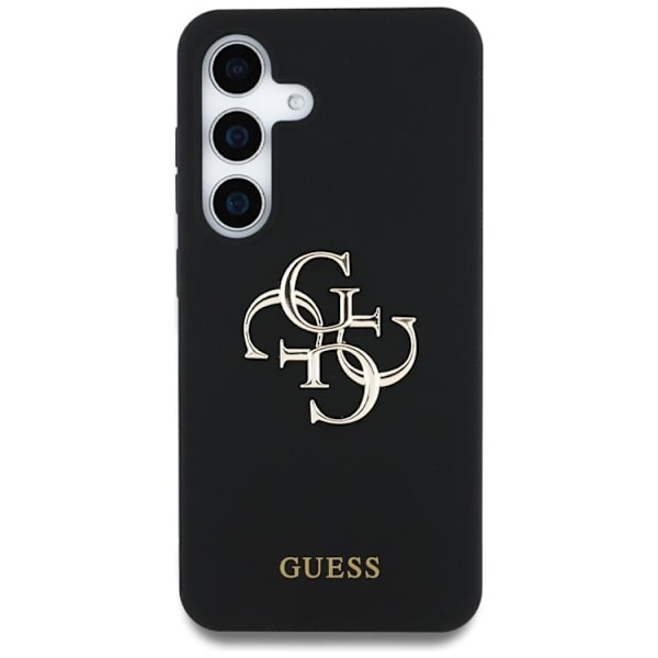 Guess telefontaske til Galaxy S25 Ultra Silicone Big 4G Bottom Script - Sort Black