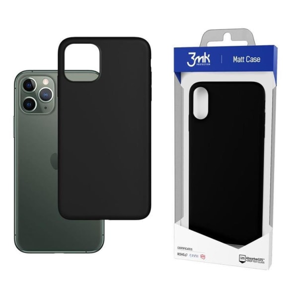 3MK iPhone 12 Pro Max Mobilcover Mat - Sort