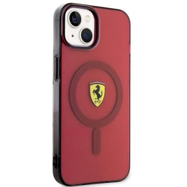 Ferrari Mobilskal till iPhone 14 Magsafe Translucent - Röd Röd