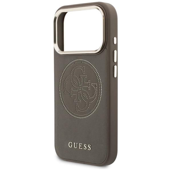 Guess Mobilskal För iPhone 17 Pro MagSafe Perforated 4G - Brun
