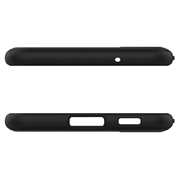 Spigen Rugged Armor -kuori Galaxy S21 FE - Mattamusta Black