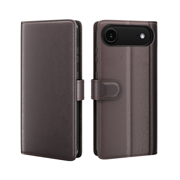 iPhone Air Plånboksfodral Äkta Läder - Brun Brun
